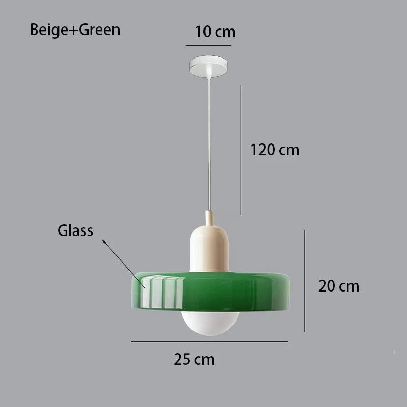Nordic Style Glass Chandelier for Bedroom Kitchen and Living