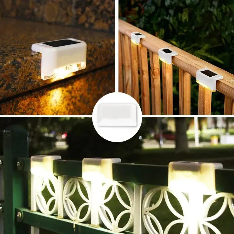 1–20PCS Solar LED Step Lights for Outdoors