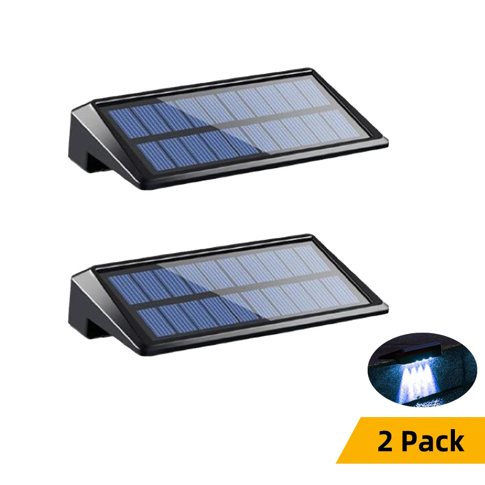 Outdoor Solar Fence and Deck Lights, 2-Pack