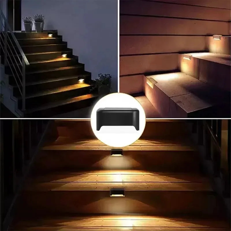 1–20PCS Solar LED Step Lights for Outdoors