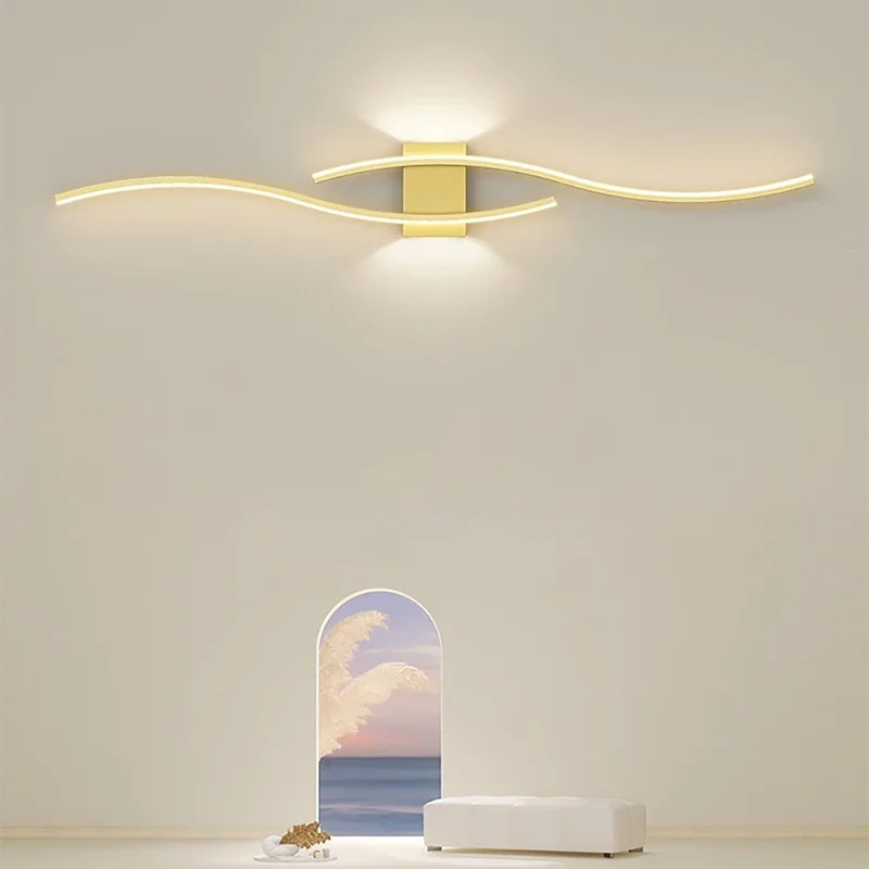 LED Strip Wall Sconce for Bedroom and Living Room