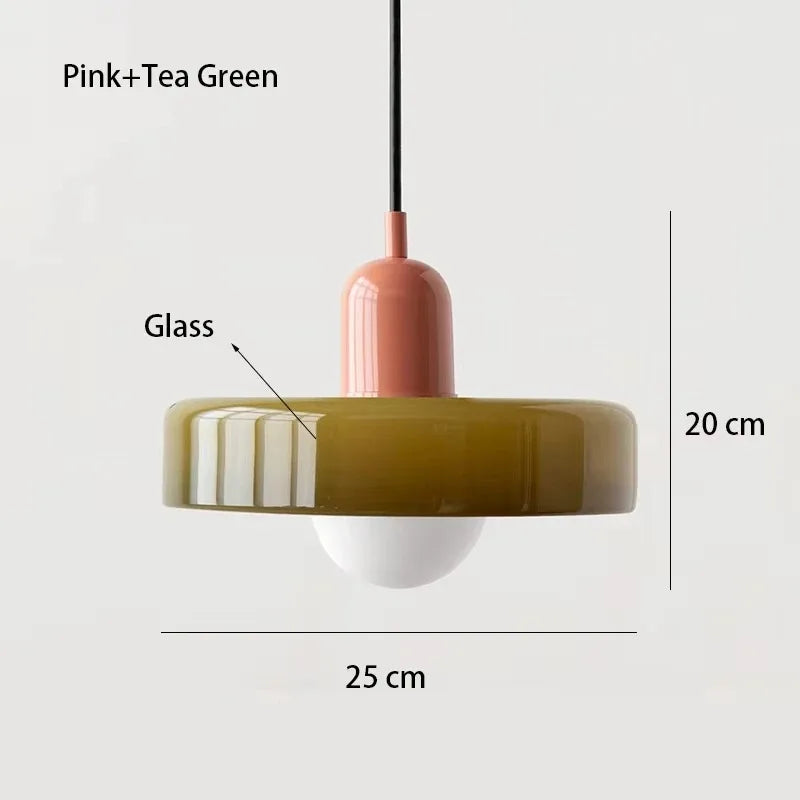 Nordic Style Glass Chandelier for Bedroom Kitchen and Living