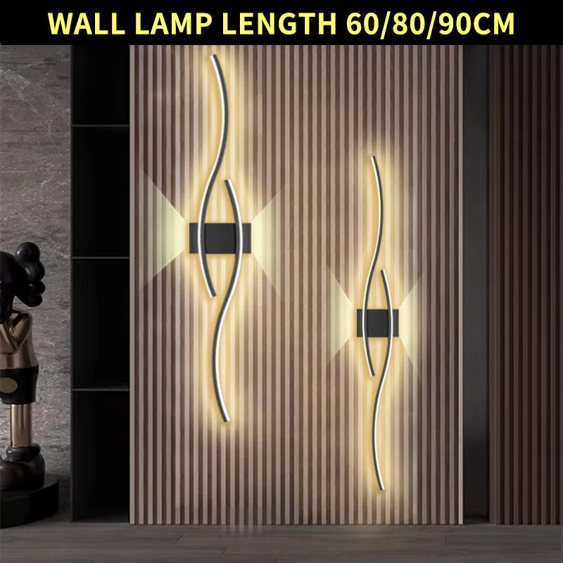 LED Strip Wall Sconce for Bedroom and Living Room