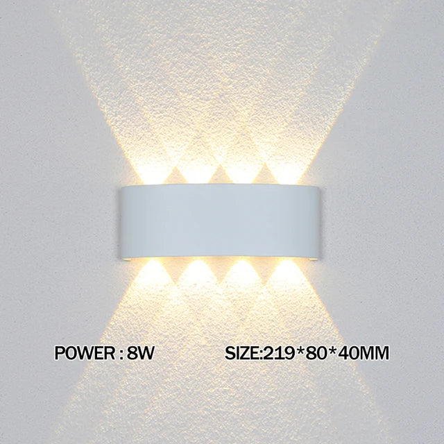 Modern LED Wall Lamp for Outdoor and Indoor Use