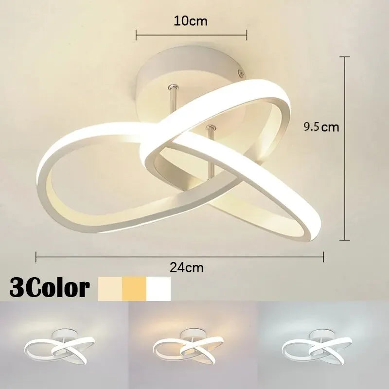 3-Color LED Ceiling Lamp for Bedroom and Dining