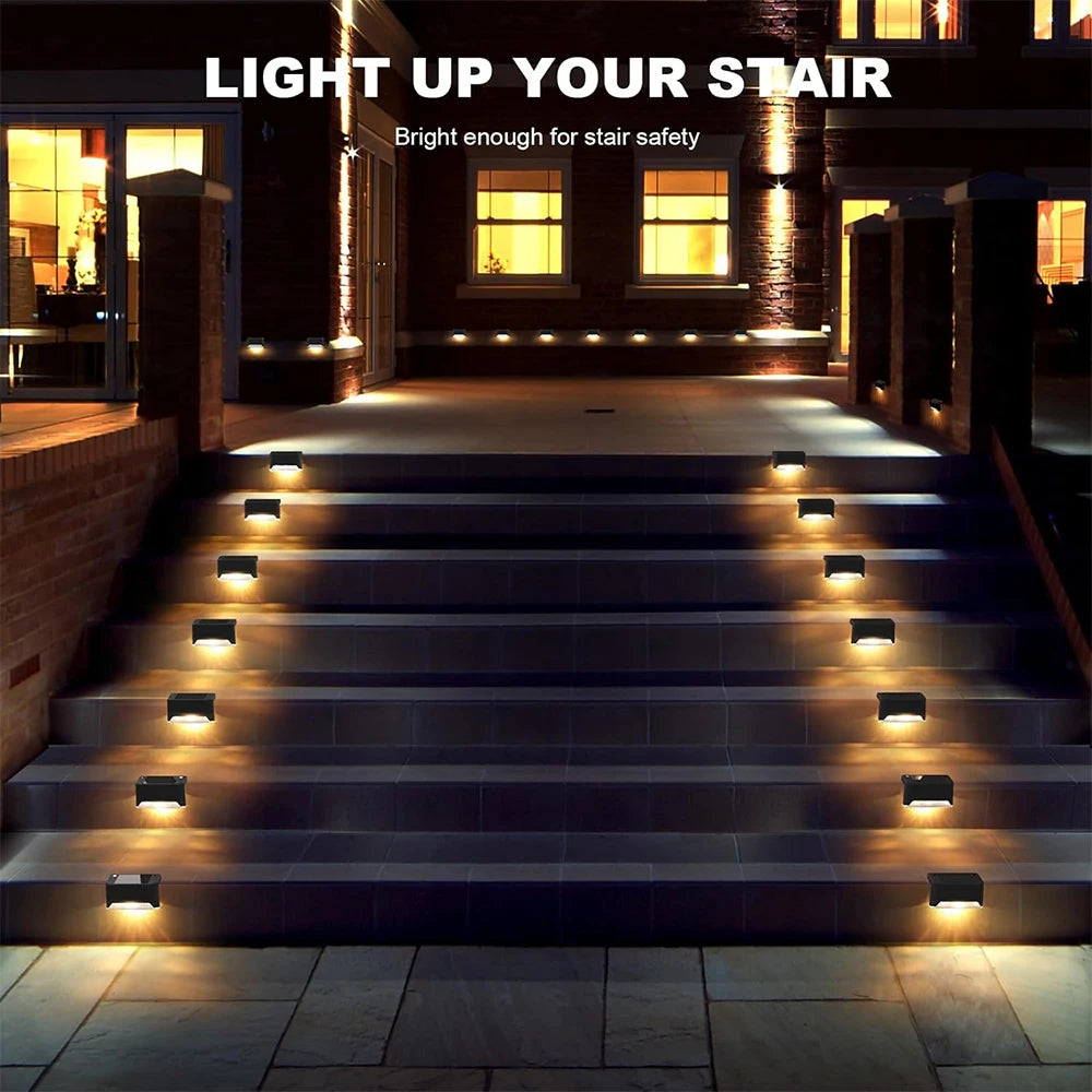 1–20PCS Solar LED Step Lights for Outdoors