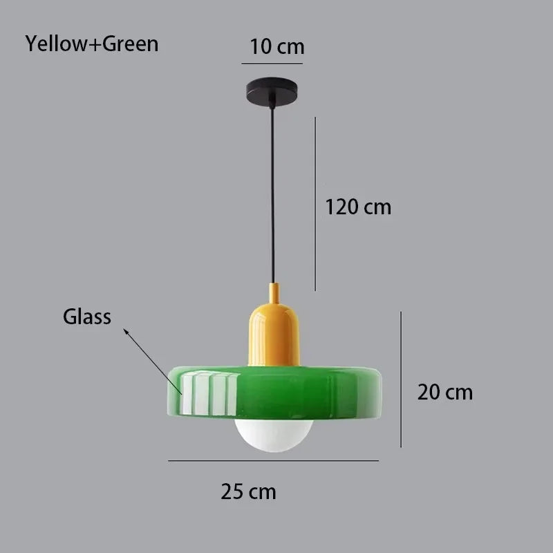Nordic Style Glass Chandelier for Bedroom Kitchen and Living