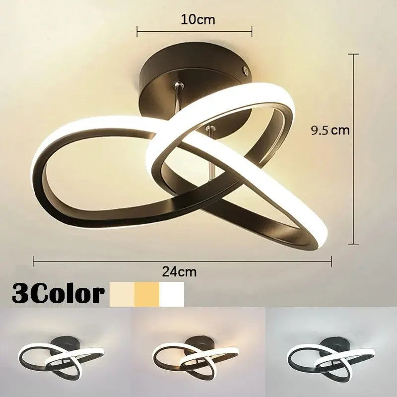 3-Color LED Ceiling Lamp for Bedroom and Dining