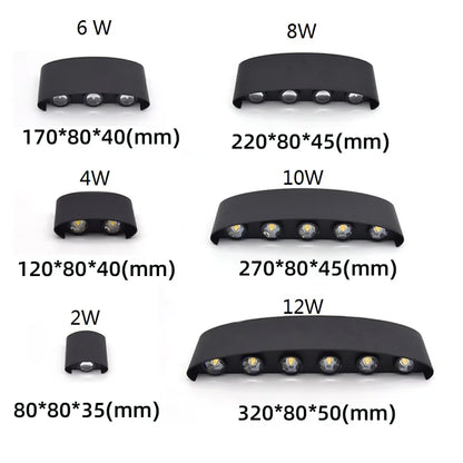 Modern LED Wall Lamp for Outdoor and Indoor Use