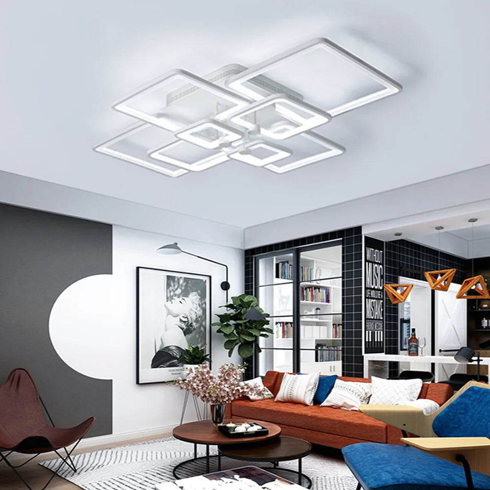 Modern Acrylic Chandelier for Bedroom and Living