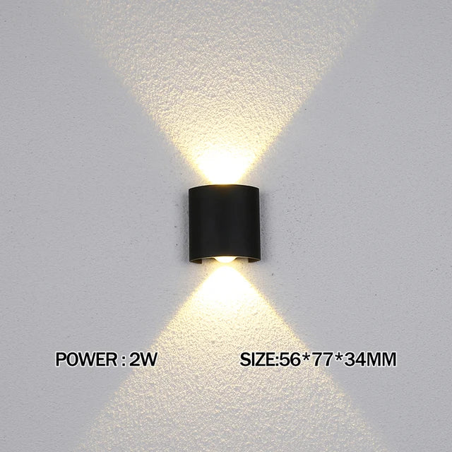 Modern LED Wall Lamp for Outdoor and Indoor Use