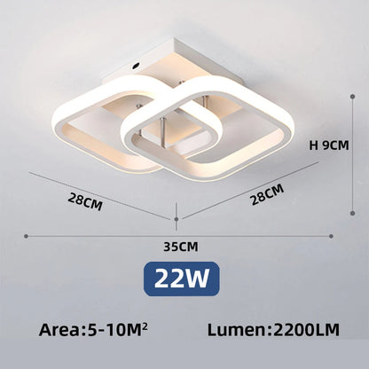 Minimalist LED Ceiling Lamp for Home Hallways
