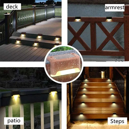 1–20PCS Solar LED Step Lights for Outdoors