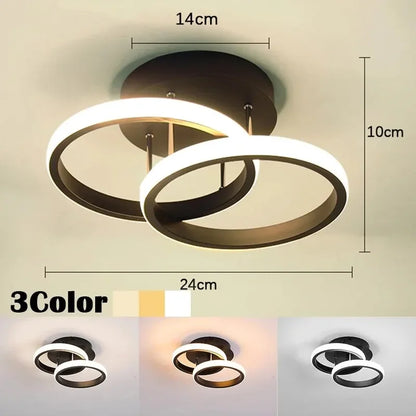 3-Color LED Ceiling Lamp for Bedroom and Dining