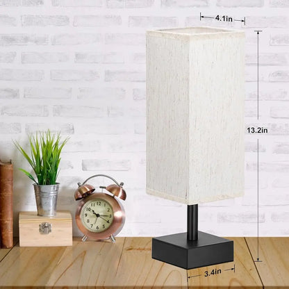 Minimalist Bedside Lamp with Soft Fabric Shade – Perfect for Cozy Nights & Stylish Desks!