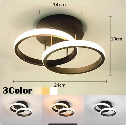 3-Color LED Ceiling Lamp for Bedroom and Dining