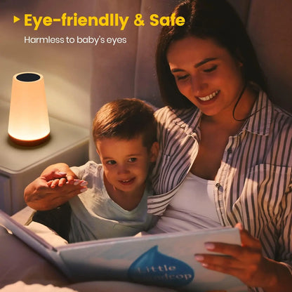 13-Color RGB Touch Lamp – Portable, Dimmable, and Rechargeable Mood Light