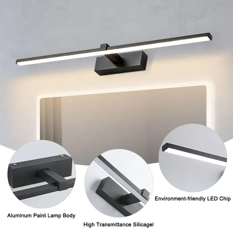 Aluminum LED Wall Sconce for Bathroom