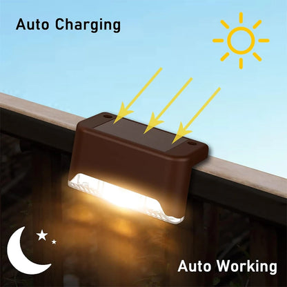 1–20PCS Solar LED Step Lights for Outdoors