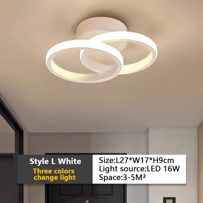 3-Color LED Ceiling Lamp for Bedroom and Dining