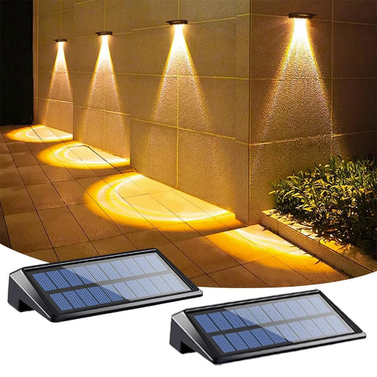 Outdoor Solar Fence and Deck Lights, 2-Pack