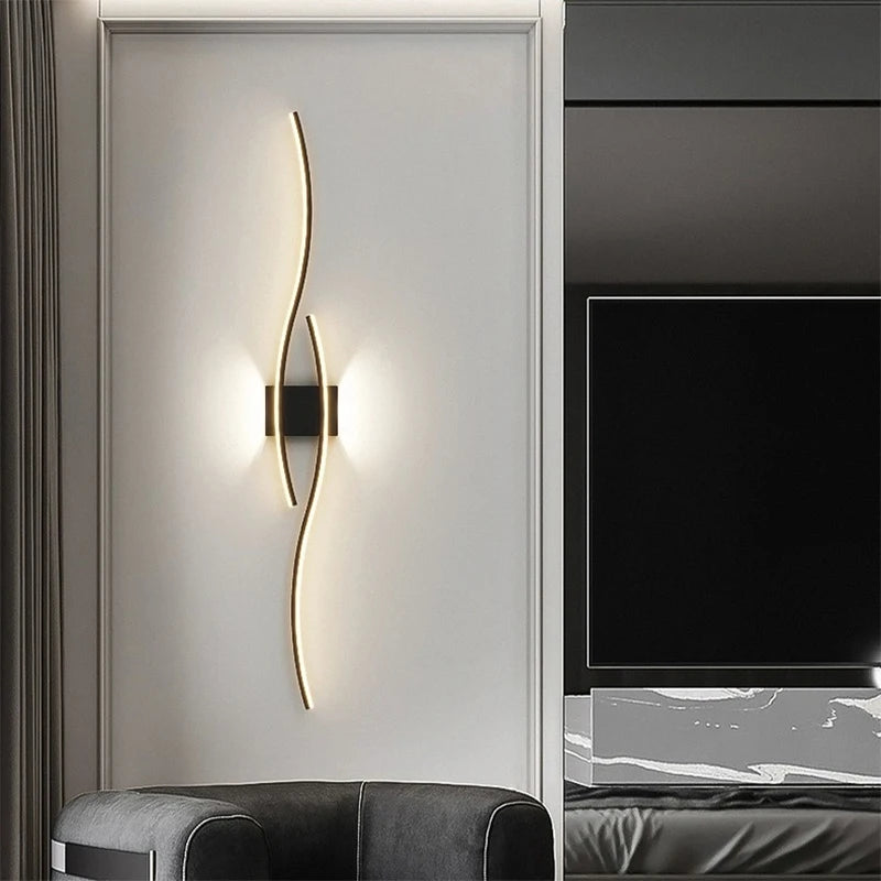LED Strip Wall Sconce for Bedroom and Living Room