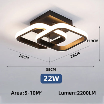 Minimalist LED Ceiling Lamp for Home Hallways