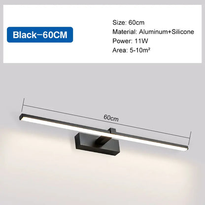 Aluminum LED Wall Sconce for Bathroom