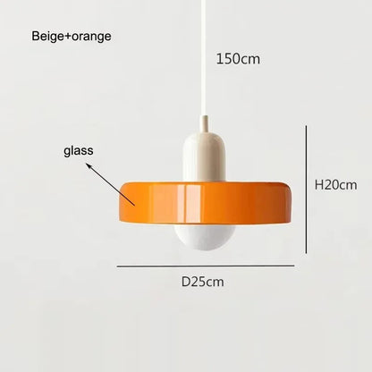 Nordic Style Glass Chandelier for Bedroom Kitchen and Living
