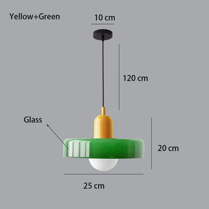 Nordic Style Glass Chandelier for Bedroom Kitchen and Living